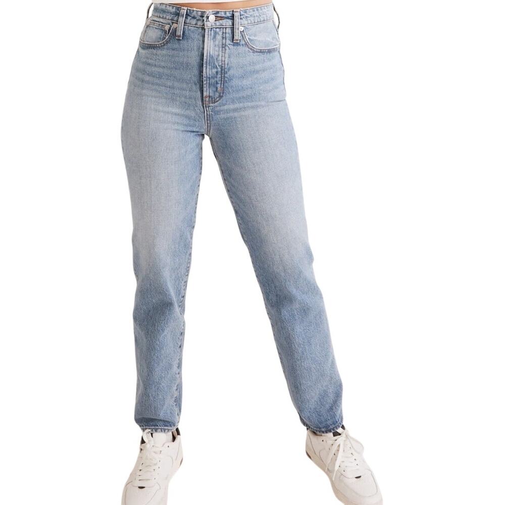 Madewell The Curvy Perfect Vintage Straight Jeans High Rise Seyland Wash Blue 31